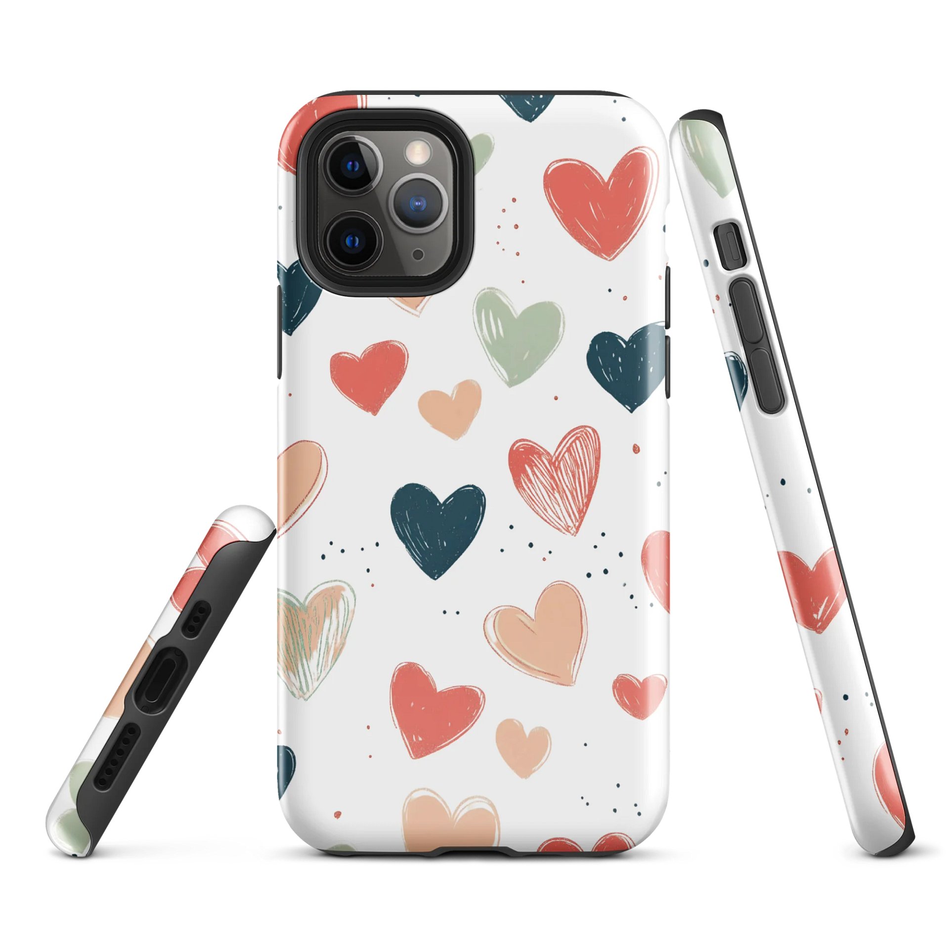 Heart Pattern iPhone® Tough Case product image (1)