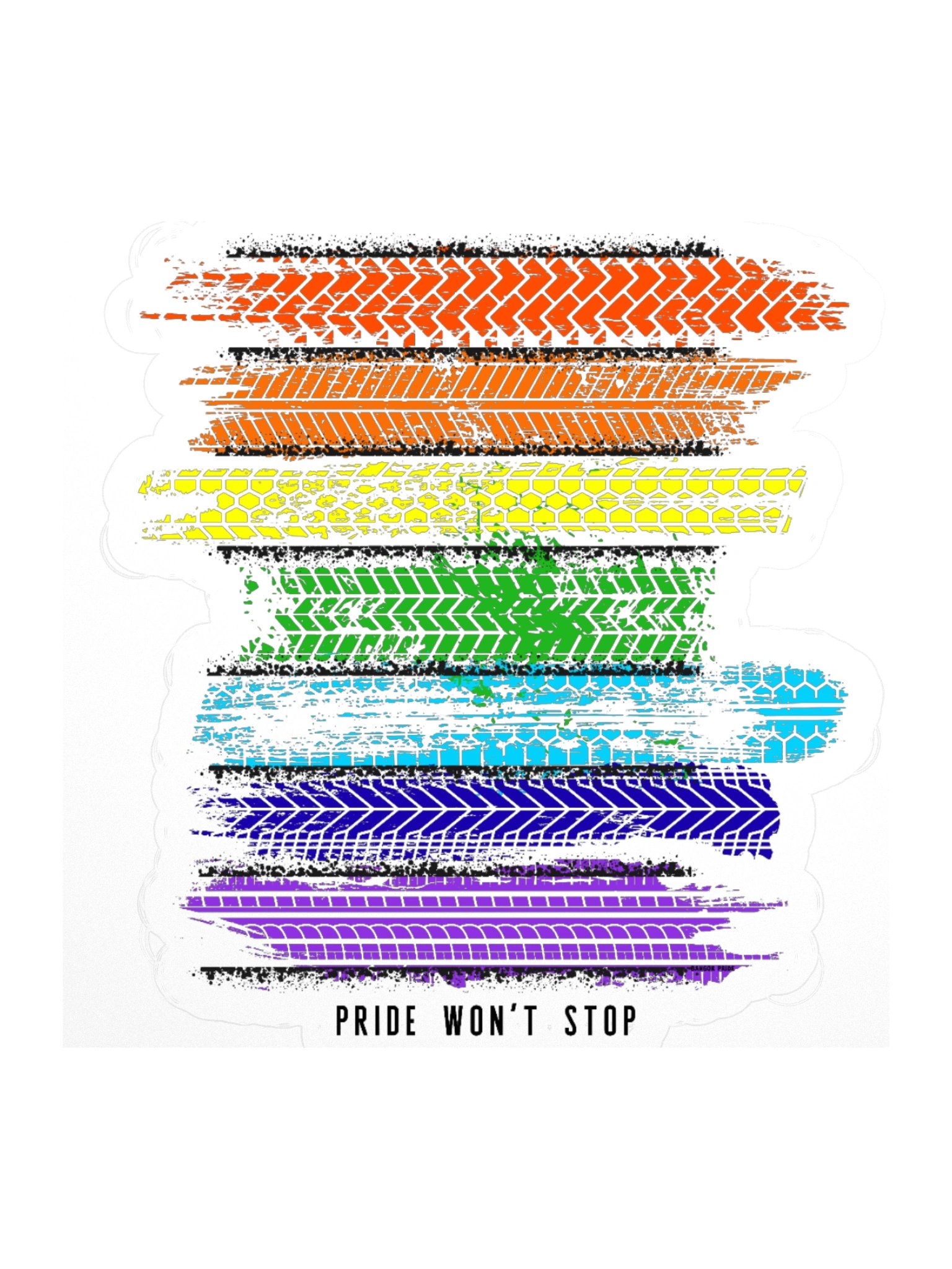 PRIDE WON'T STOP Sticker product image (1)