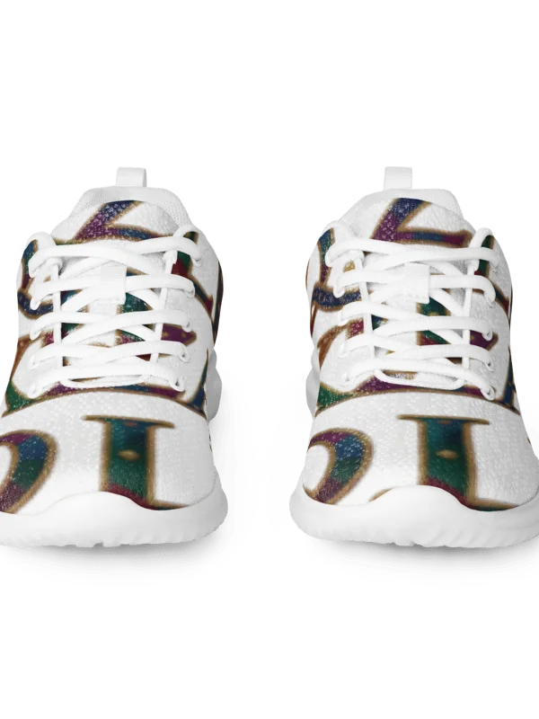 XZAQLI "Jeweled Script" Premium Men's Sneakers (White) product image (2)
