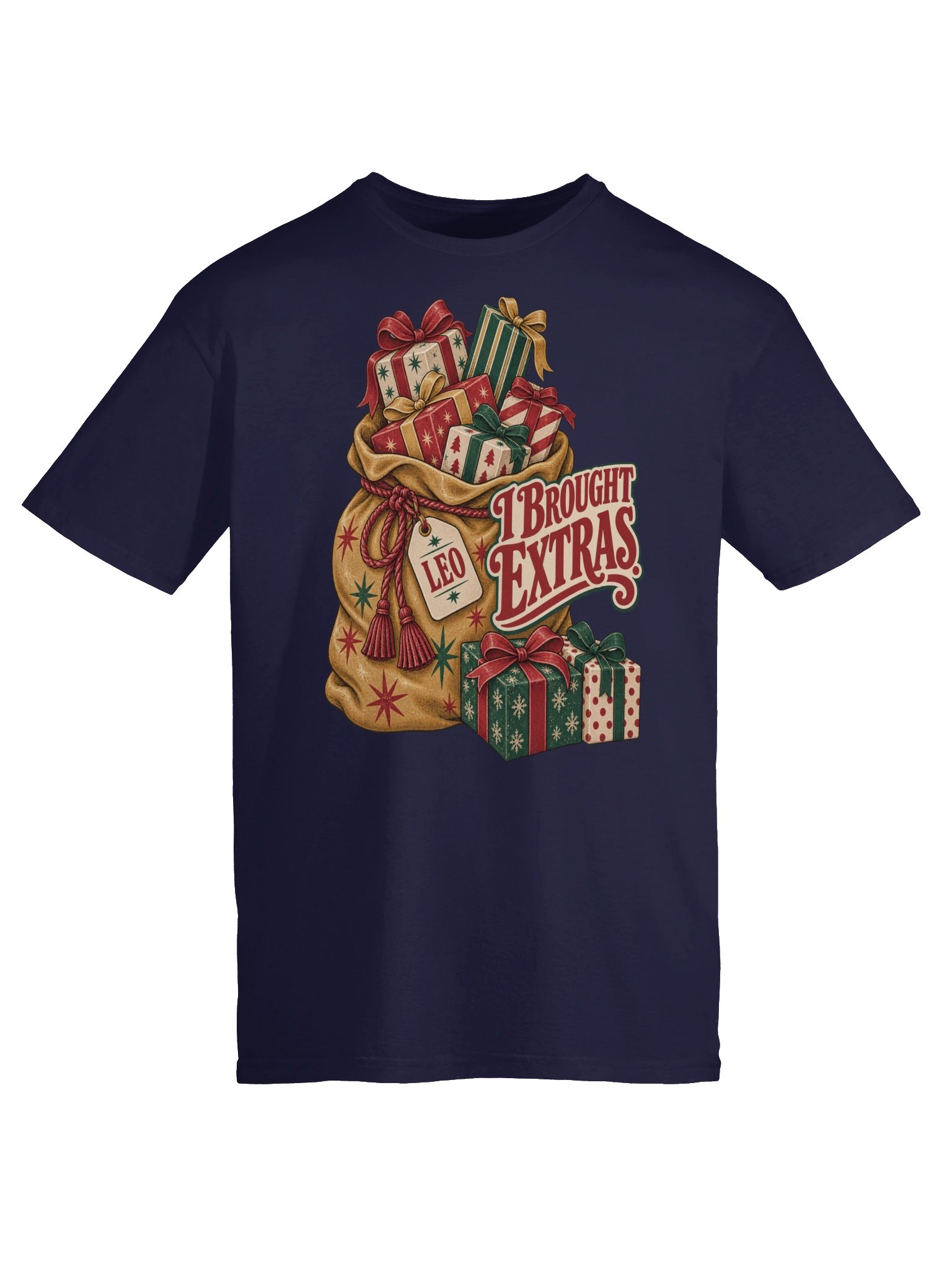 Leo I Brought Extras Christmas T-Shirt product image (5)