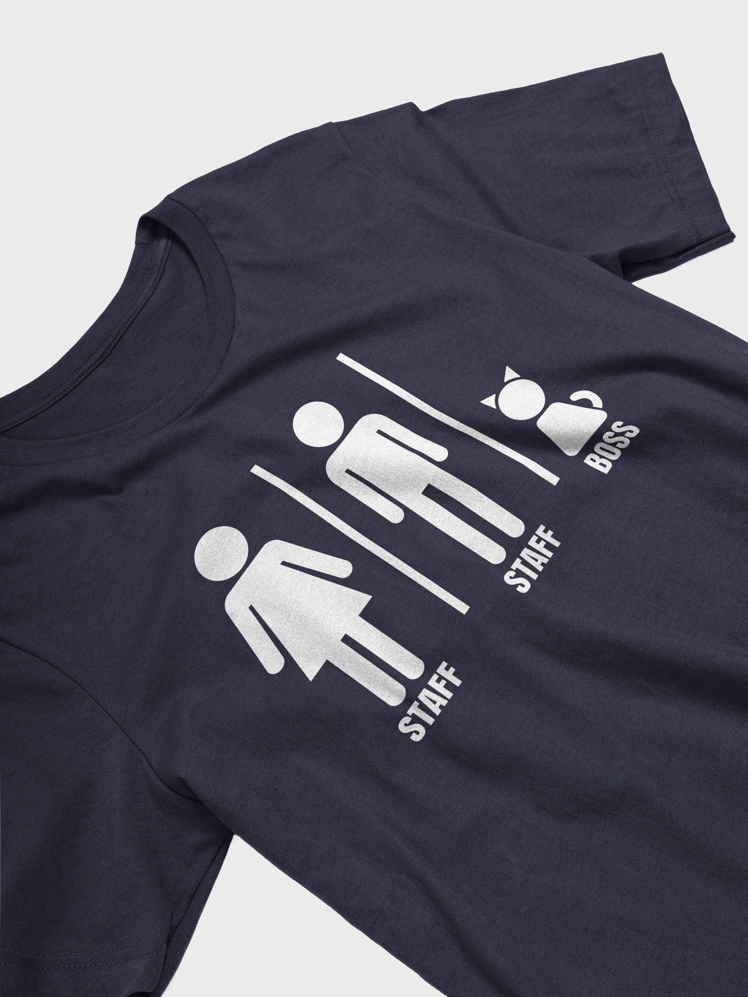 Bathroom Sign with Cat the Boss - Unisex Adult Super Soft Lightweight T-shirt product image (2)