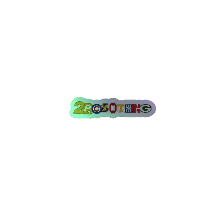 2P clothing Holographic Sticker Sheet product image (1)