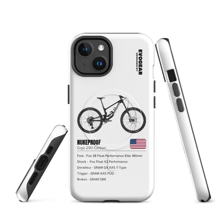 White Nukeproof Giga 290 Carbon iPhone MagSafe Case 2.0 product image (1)
