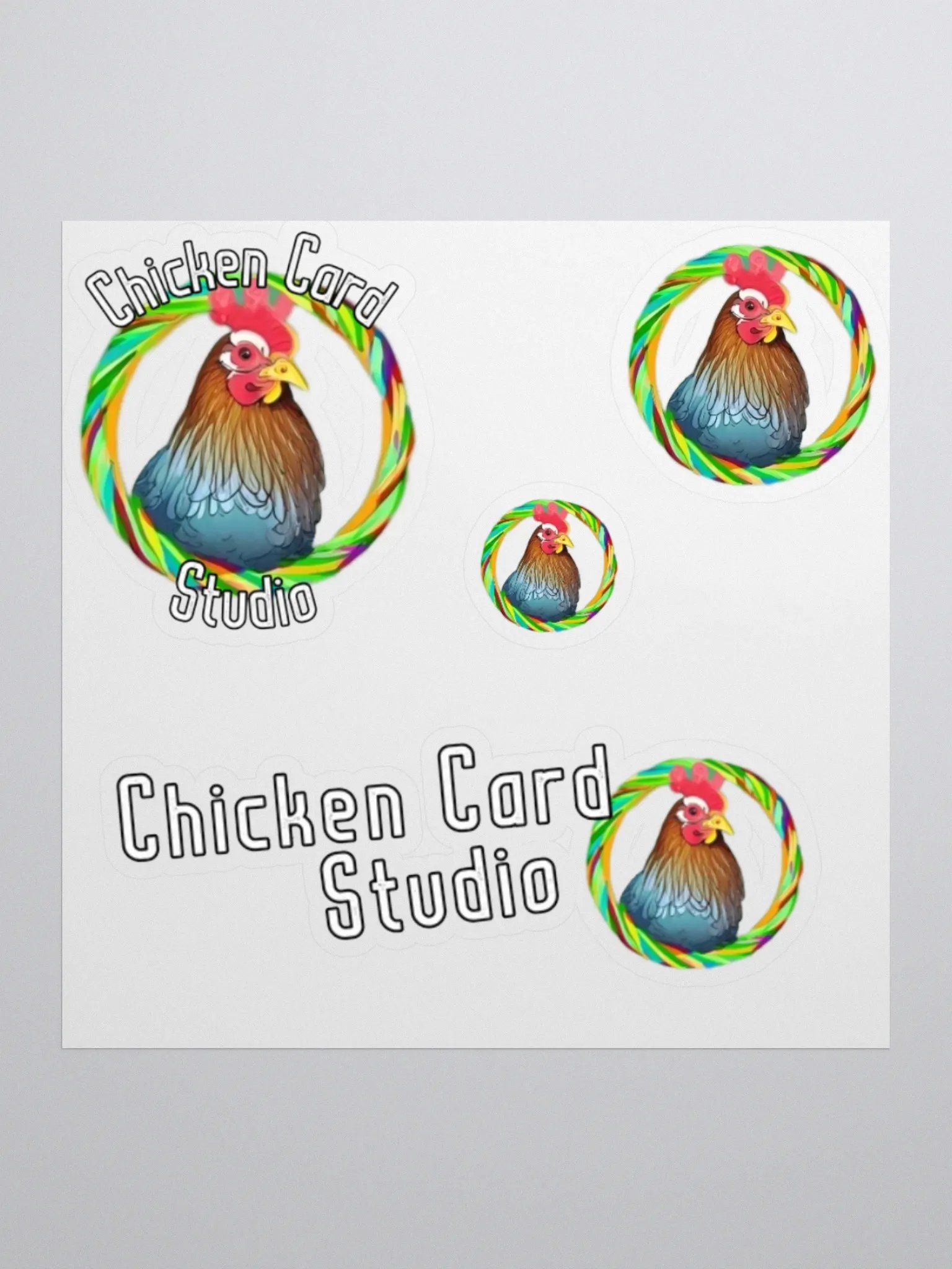 Chicken Card Stickers product image (1)