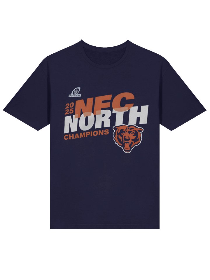 Chicago Bears 2025 NFC North Division Champions Conquer T-Shirt – Victory Fan Tee product image (2)