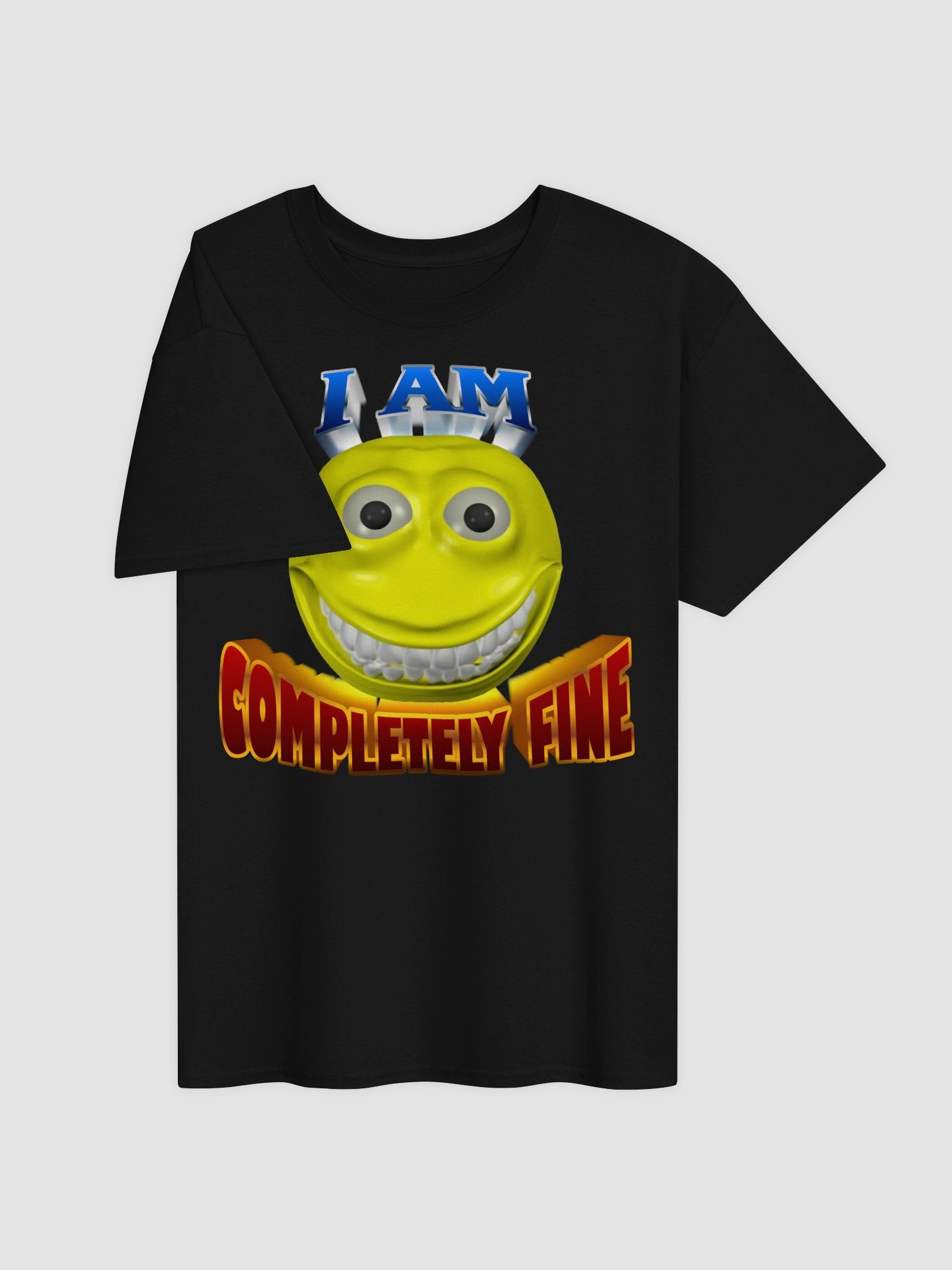 I am completely fine cursed emote T-shirt product image (7)