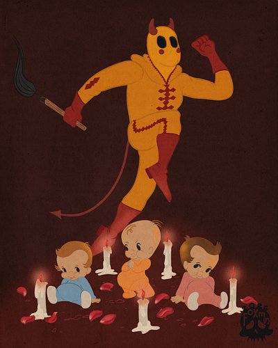 List: #frightfall2026 Prompt: #ritual 
El colacho- Ritual in Spain where men dress as devils carrying whips and big castanets...