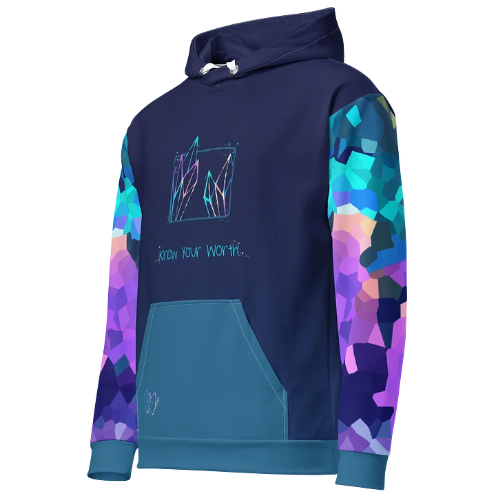 know your worth - crystalized hoodie product image (2)