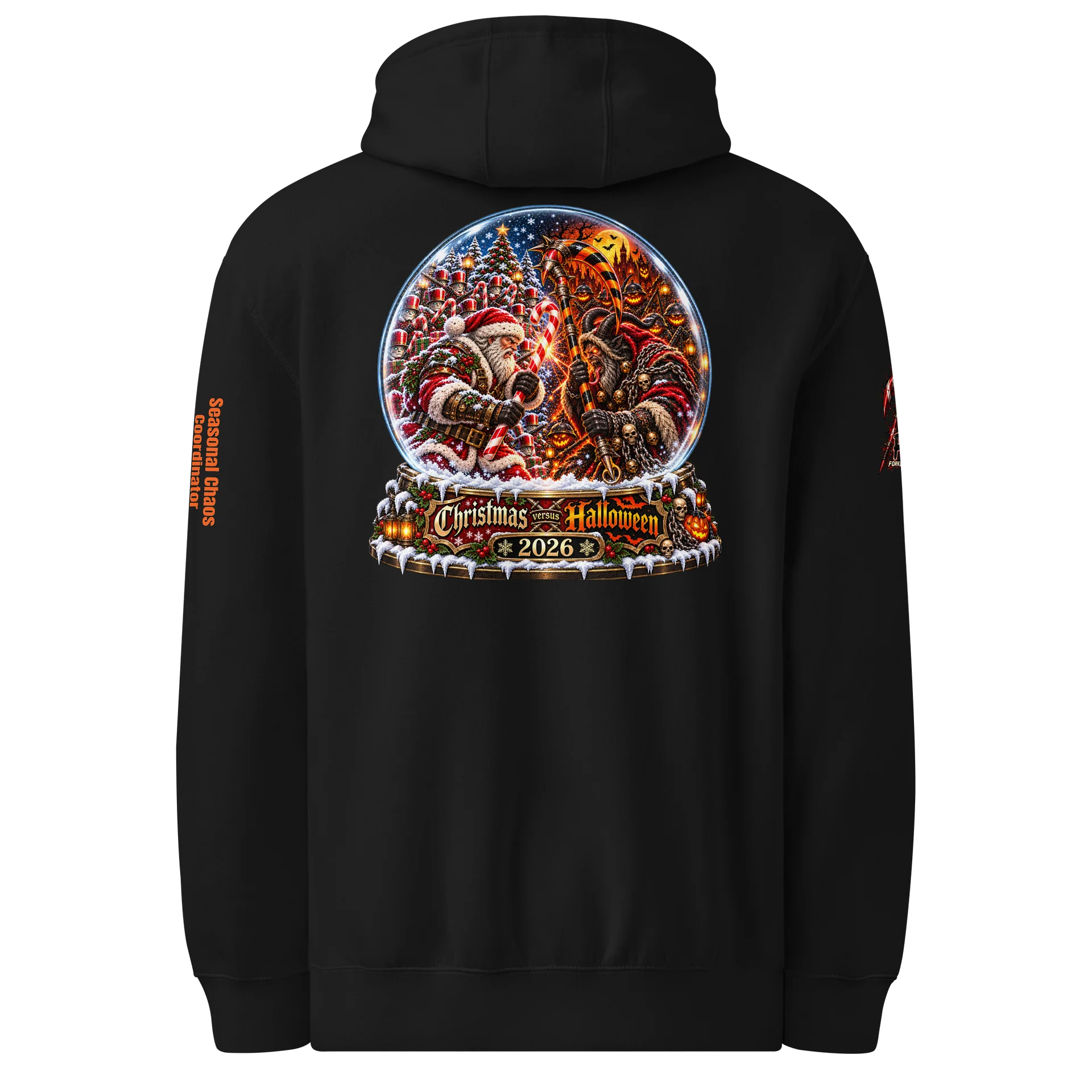 Santa v. Krumpus Hoodie product image (2)