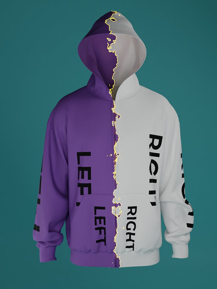 Zip Hoodie Mockup Transition walking and 360 Animation product image (1)