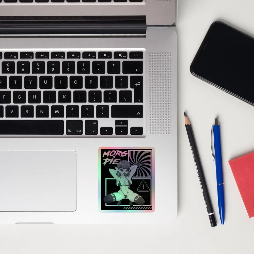 Holo B&W Squat Sticker product image (10)