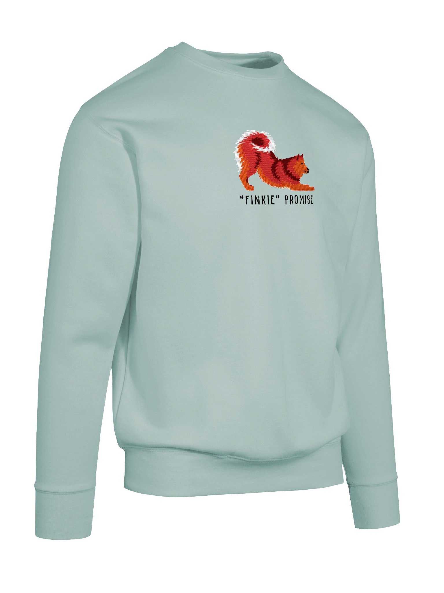 Finkie Promise Sweatshirt (Embroidered) of a Finnish Spitz(Red) product image (52)