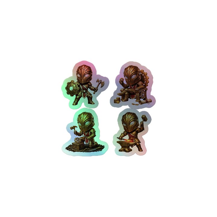 Knights Holographic Sticker Set product image (1)