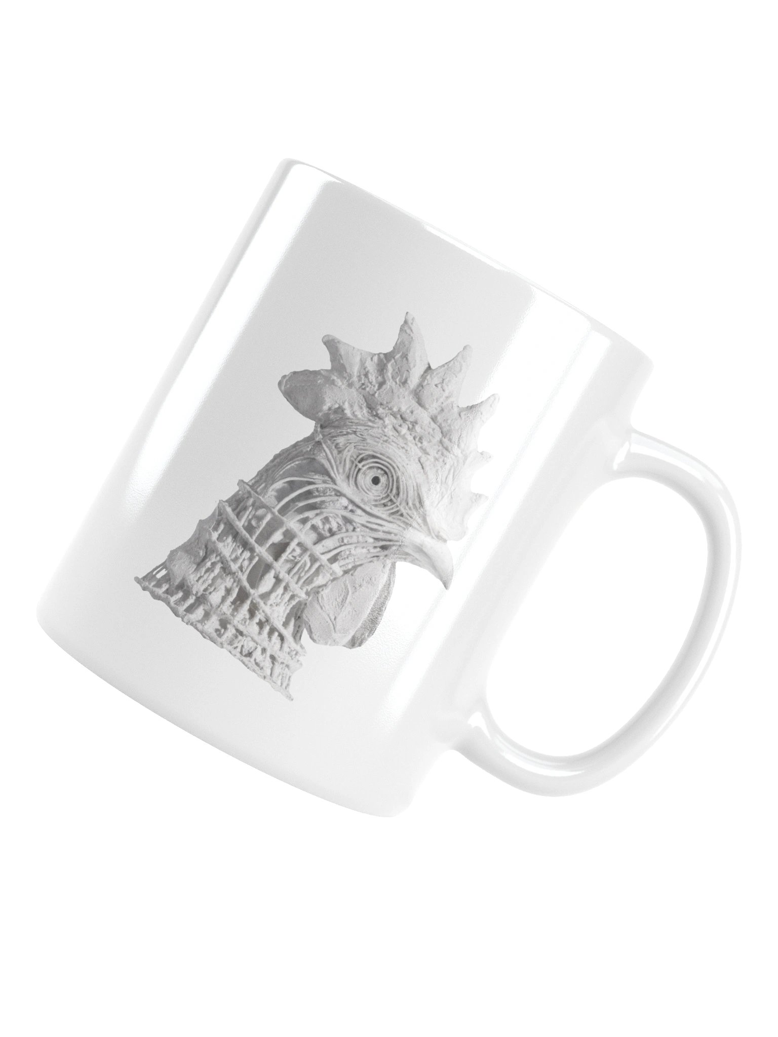 WHITE ROOSTER MUG product image (5)