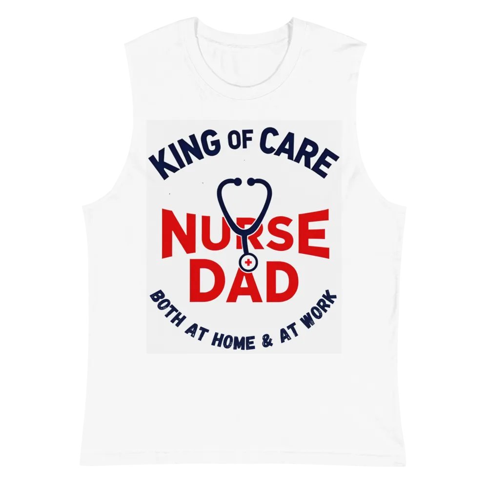 Nurse + Dad King of Care Muscle Tank product image (2)