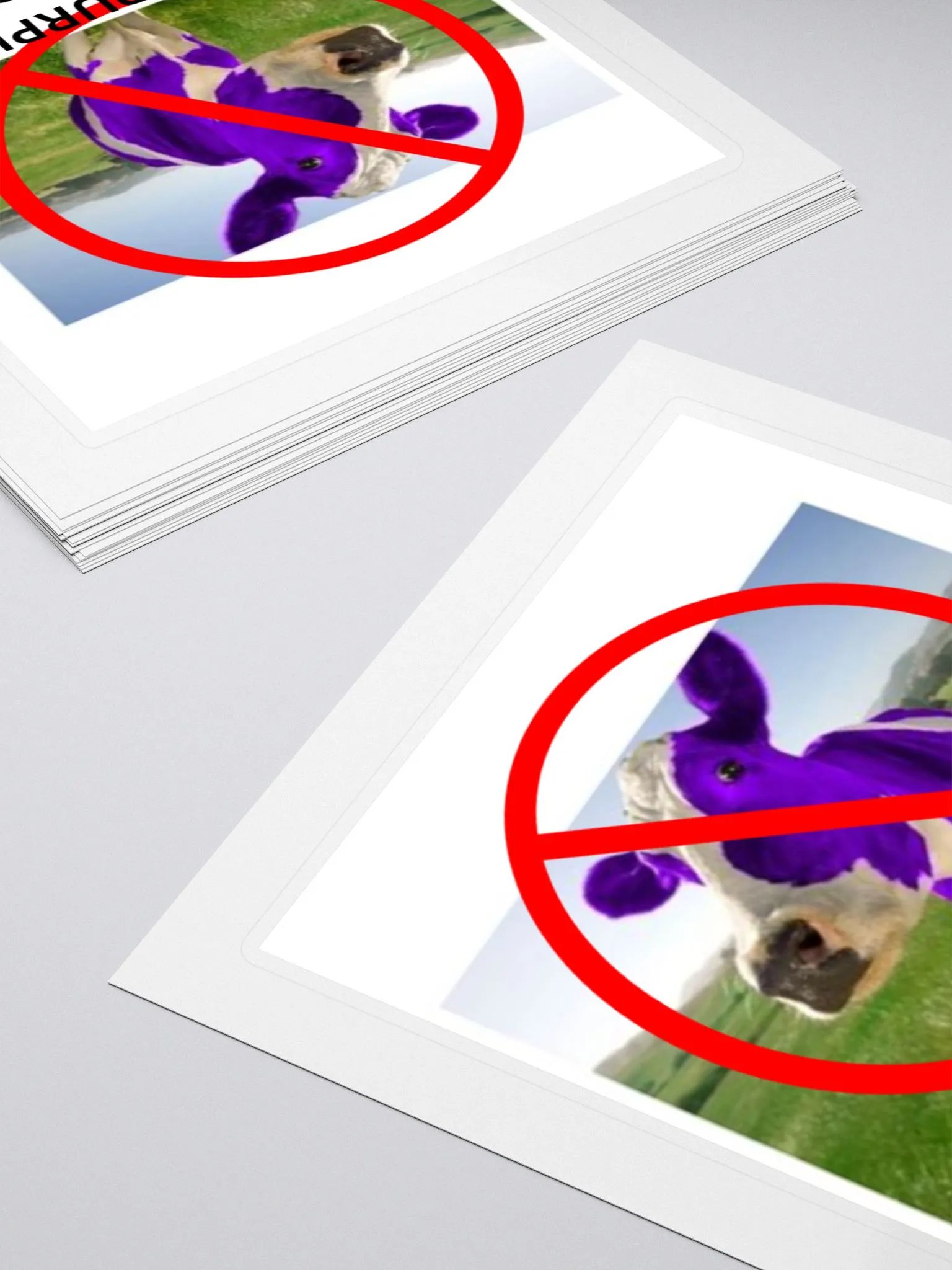 No Purple Cows! Sticker product image (4)