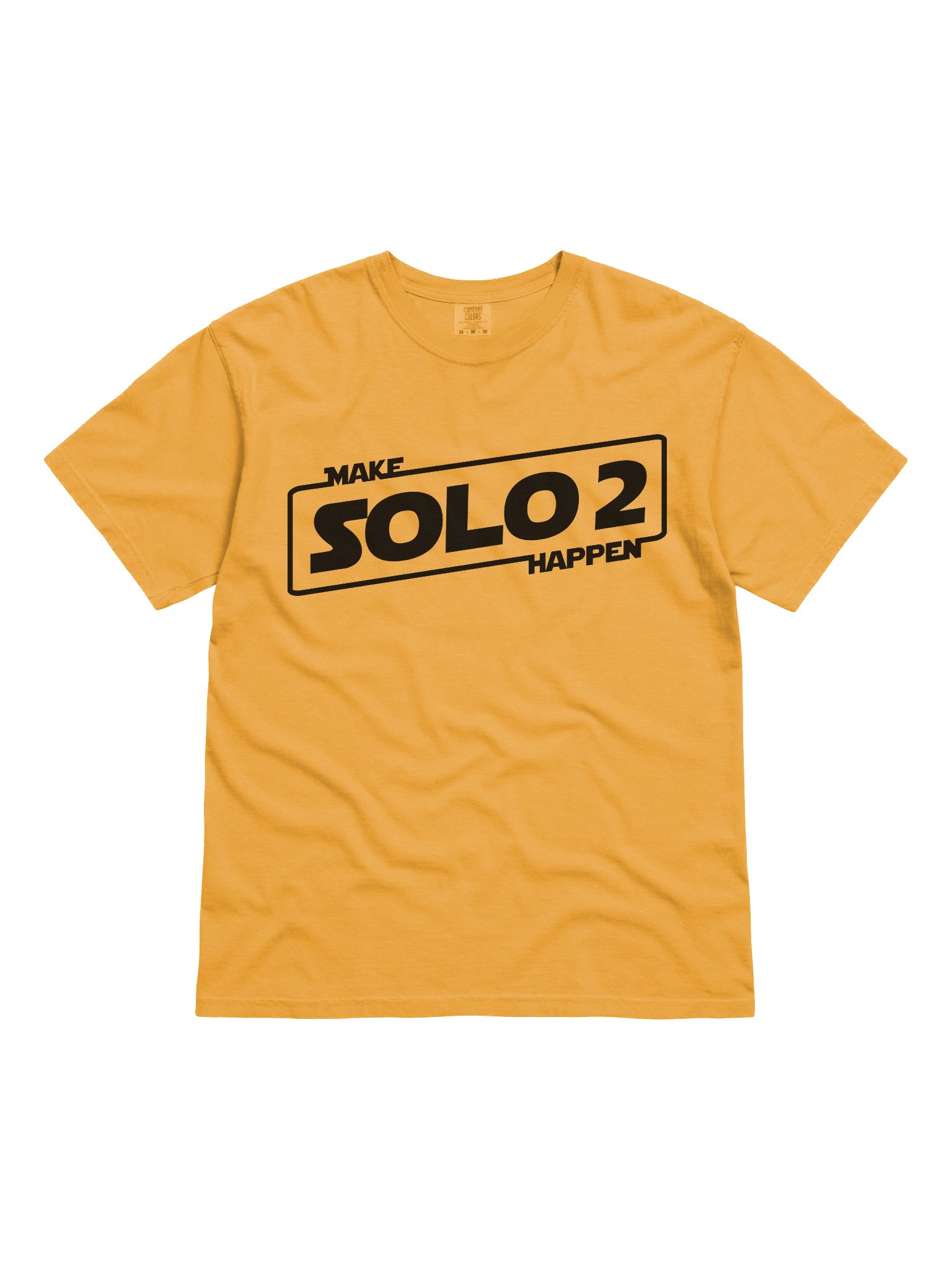 MAKE SOLO 2 HAPPEN – BOLD YELLOW TEE product image (1)
