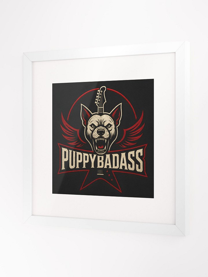 Rock & Roll Pup Framed Matte Poster product image (2)