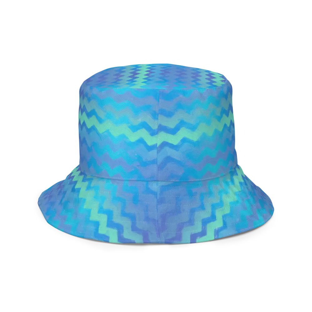 Blue Crystal Pattern Buckethat product image (3)