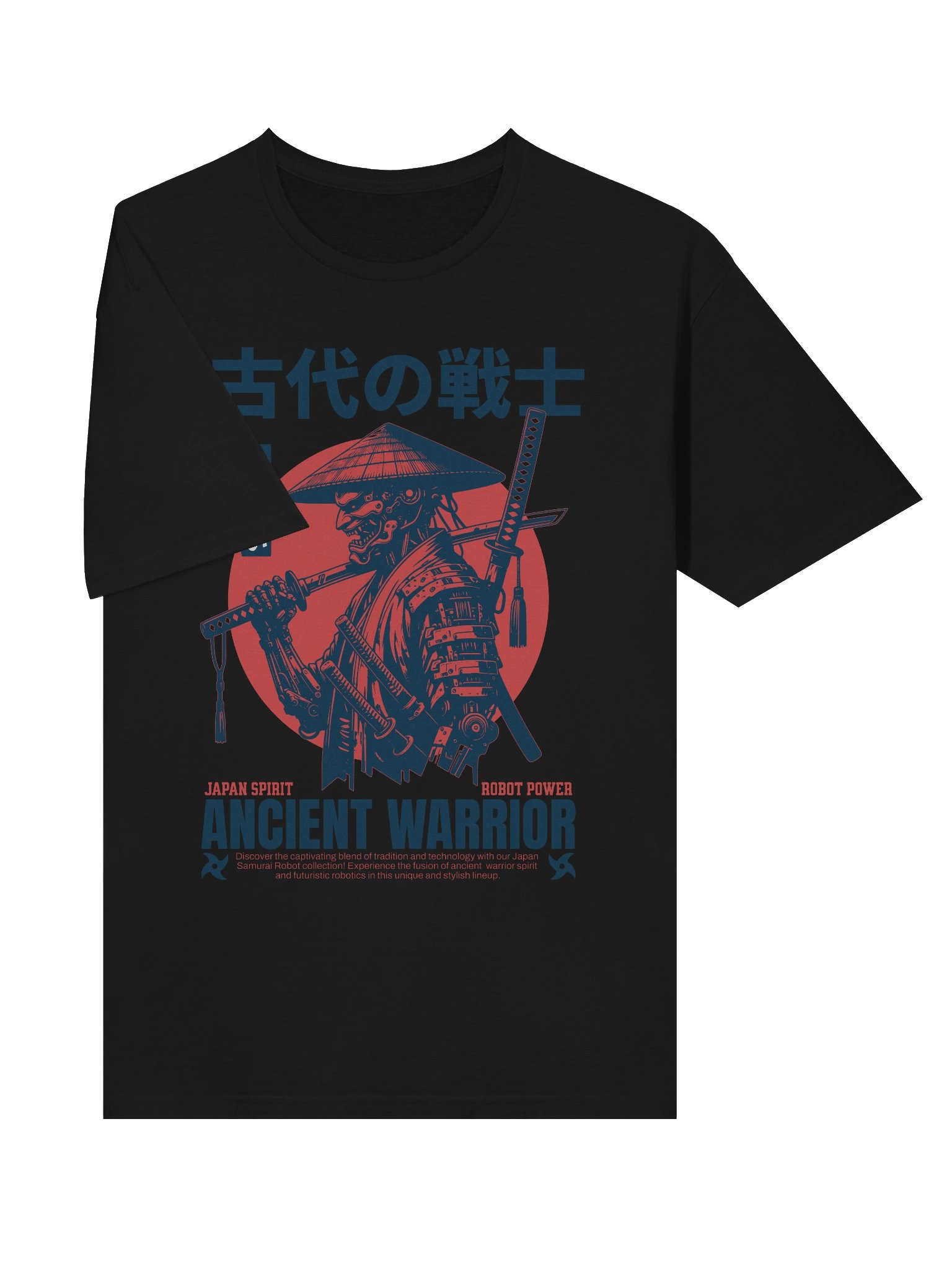 Ancient Samurai Robot Fusion T-Shirt - Gildan Softstyle product image (3)