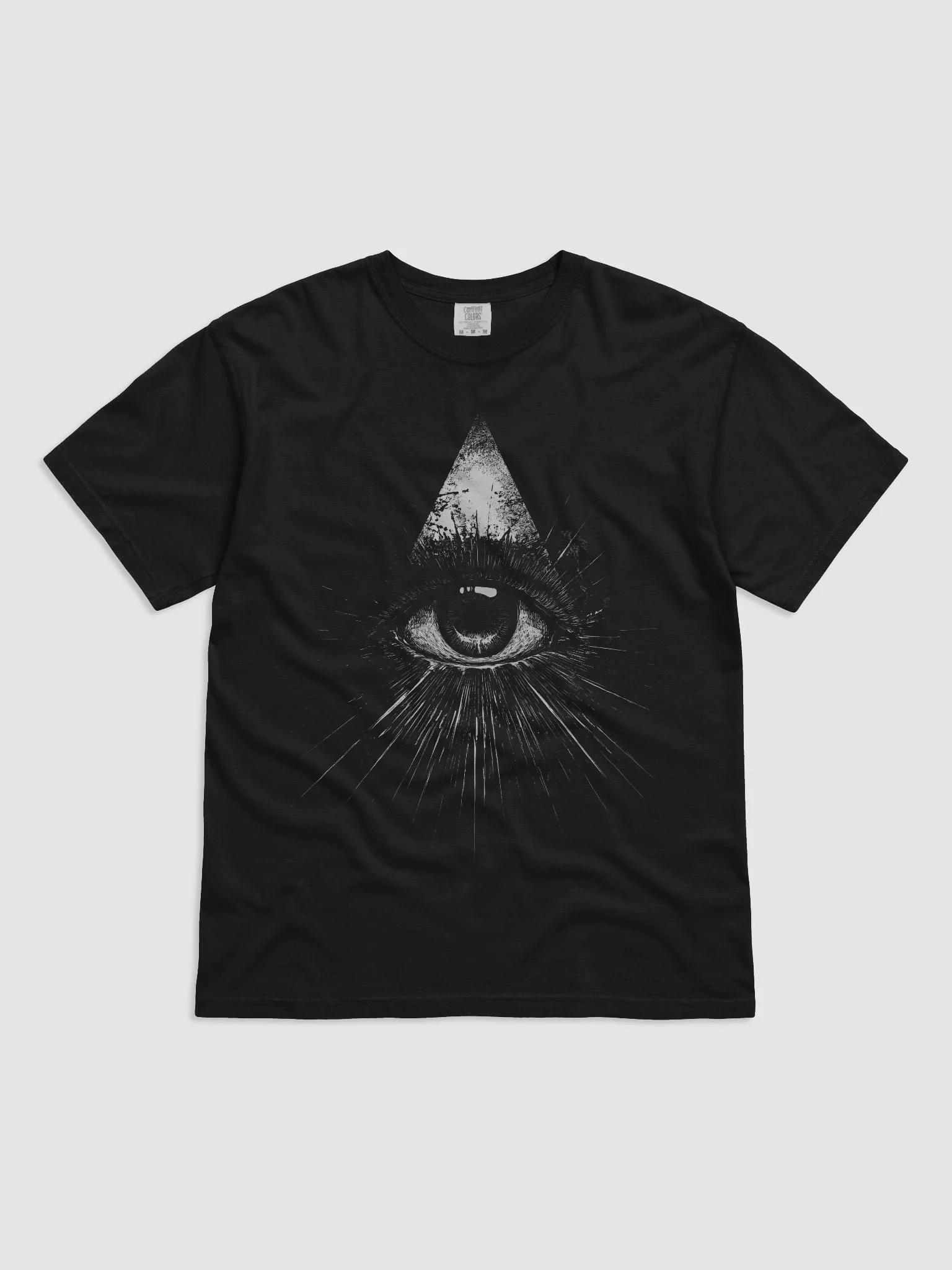 All Seeing Eye Black Short-Sleeve Graphic T-Shirt product image (1)