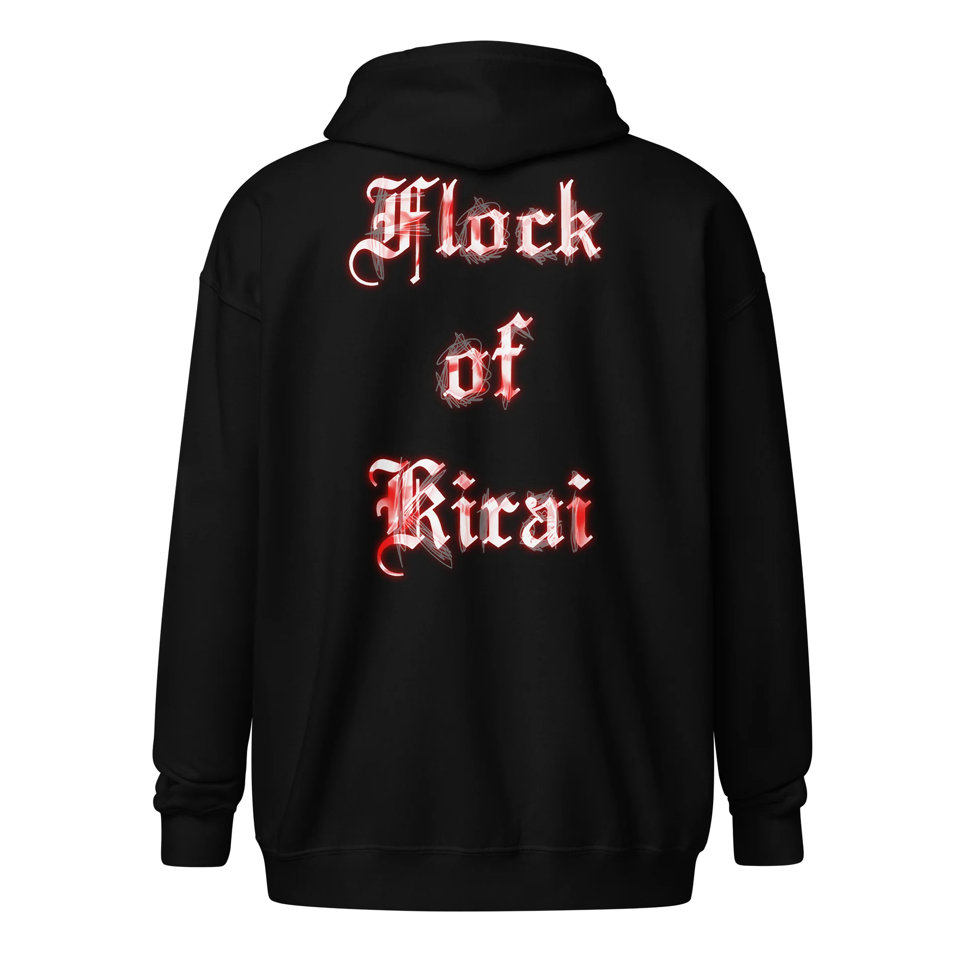 Flock of Kirai Zip Hoodie (White Logo) product image (2)