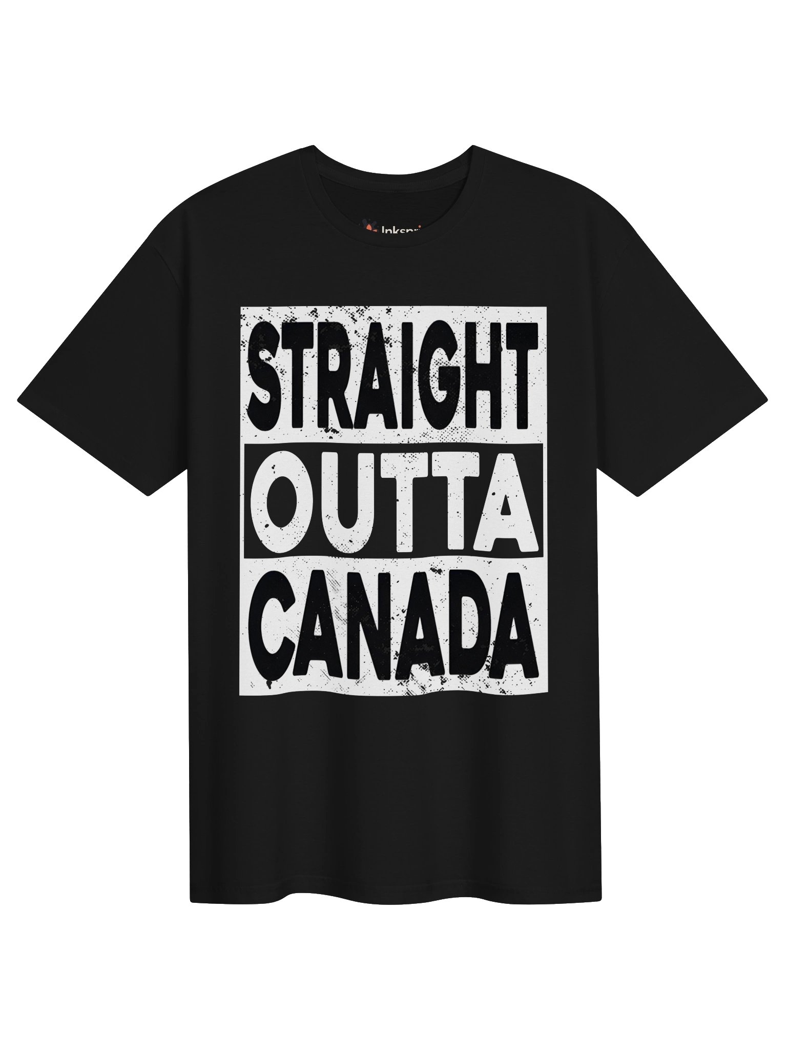 Straight Outta Canada Distressed Unisex T-Shirt product image (1)