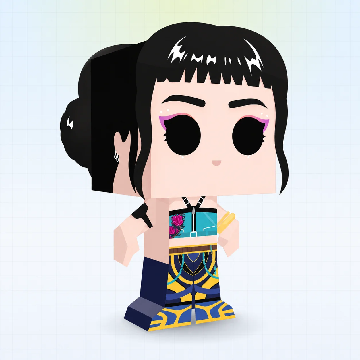 Zoey papercraft product image (1)