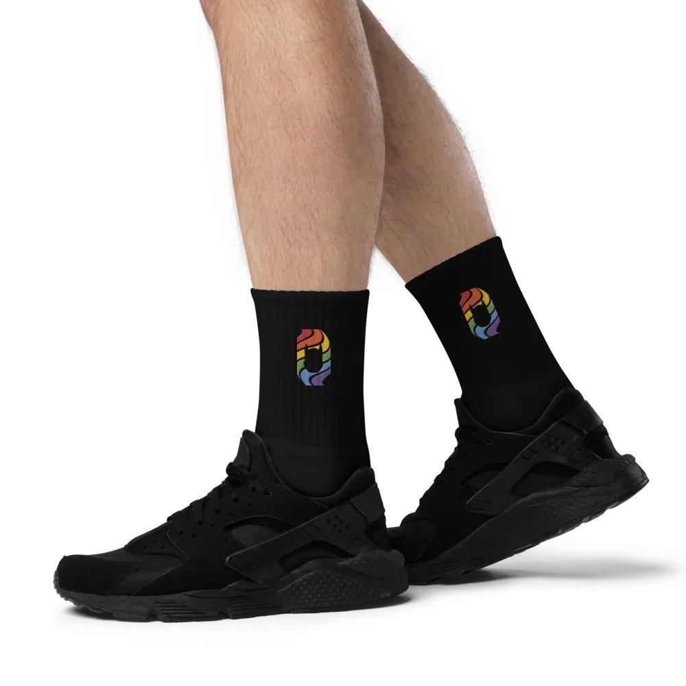 Pup in Rainbow - Embroidered Socks product image (6)