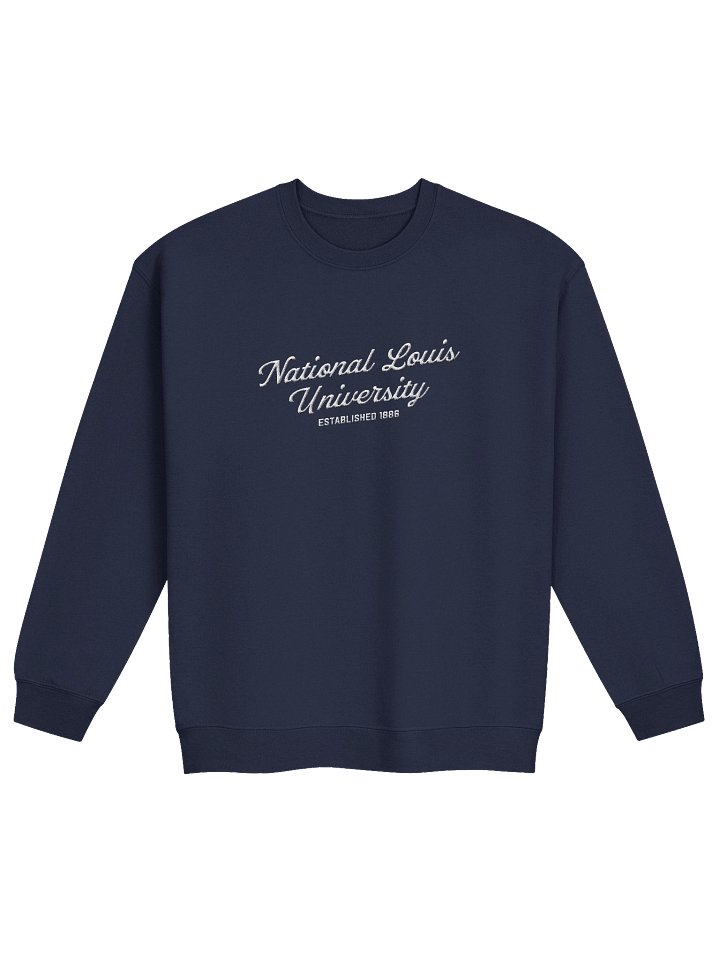 NLU Embroidered Script Crewneck Sweatshirt - Navy product image (1)