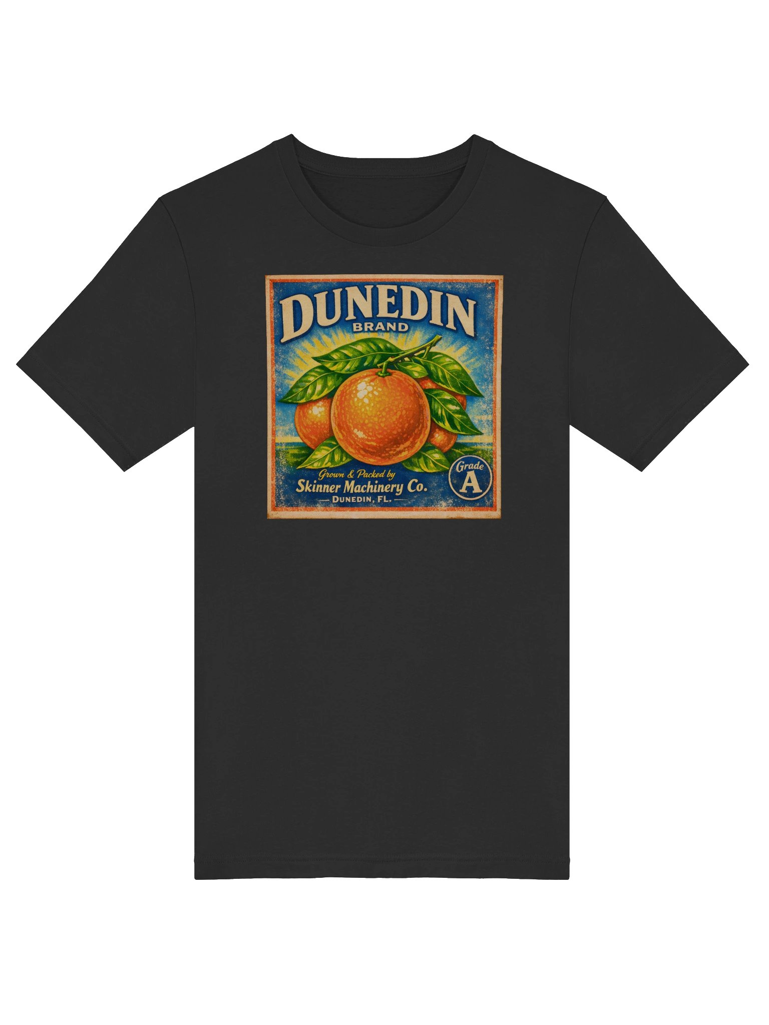 Vintage Dunedin Citrus Label T-Shirt - Florida Orange Grove Art product image (5)