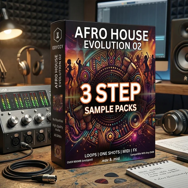 Afro House Evolution Sample Pack 02 – 3-Step product image (1)
