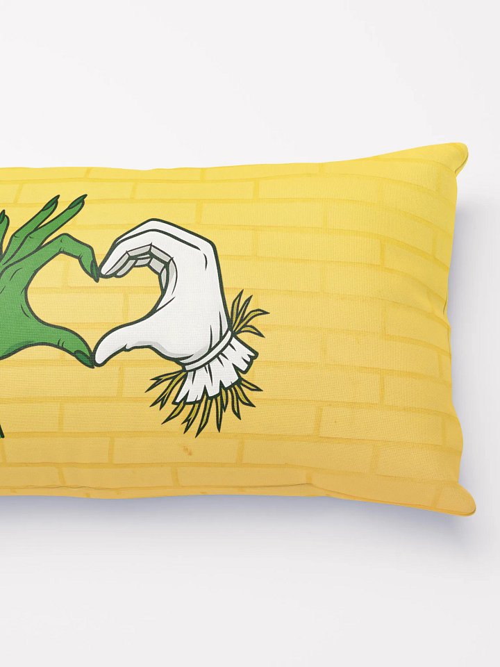 Wicked Love Throw Pillow – Elphaba x Fiyero Heart Art – Theatre Decor product image (2)