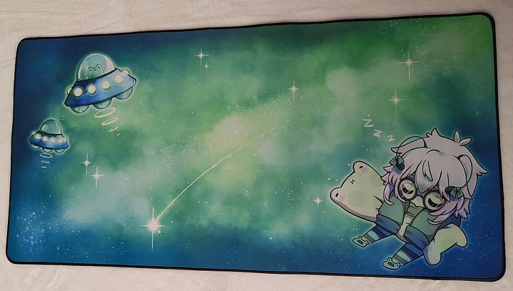 Sleepy Rhaps in Space Desk Mat product image (1)