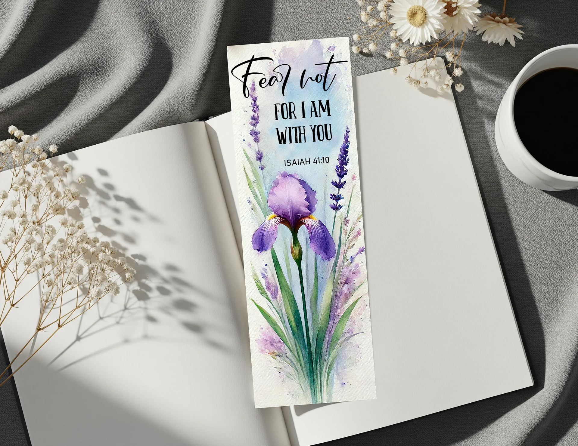 Be Strong and Courageous - 6 Printable Bookmarks - Digital Download product image (2)