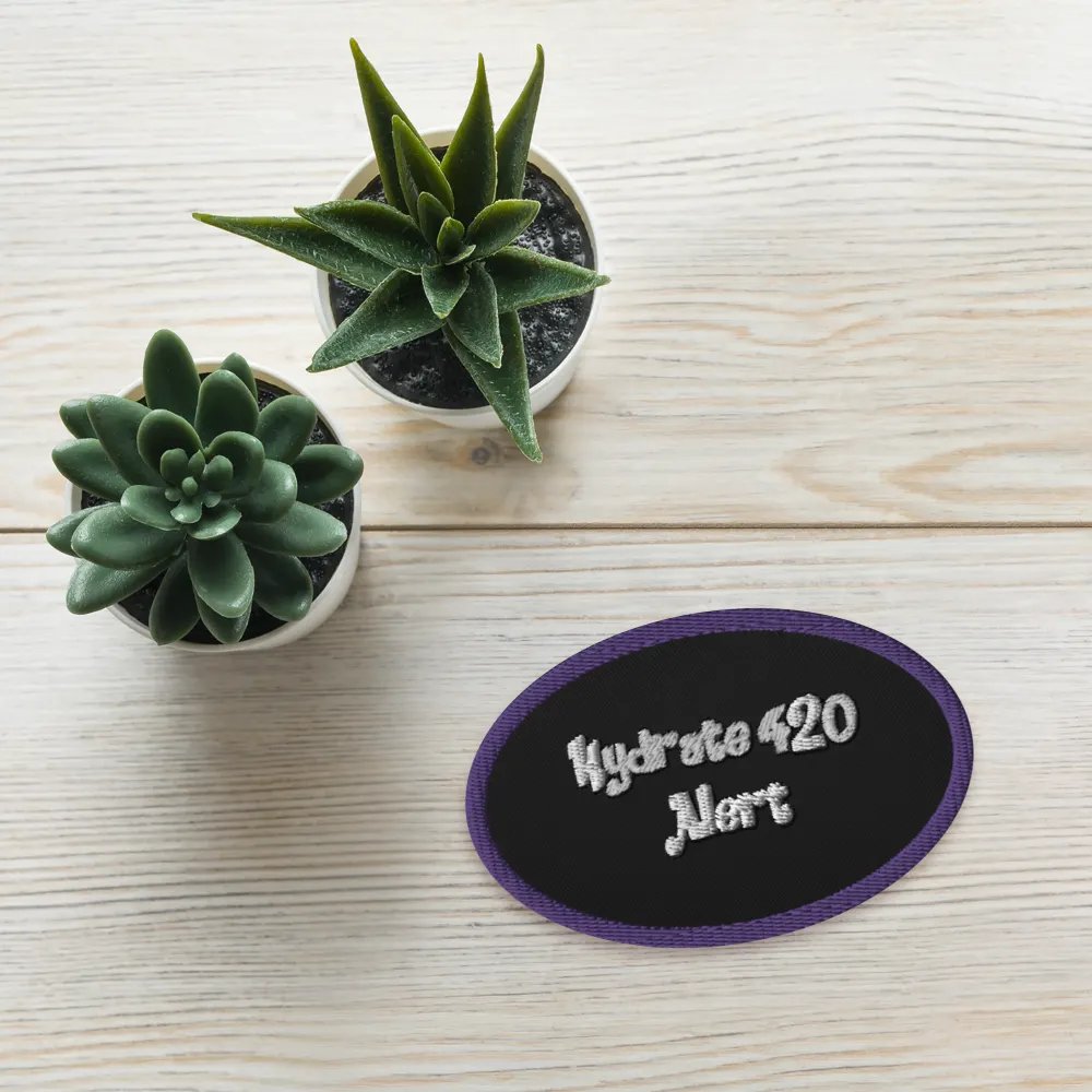 Hydrate 420 Alert Embroidered Patch product image (3)