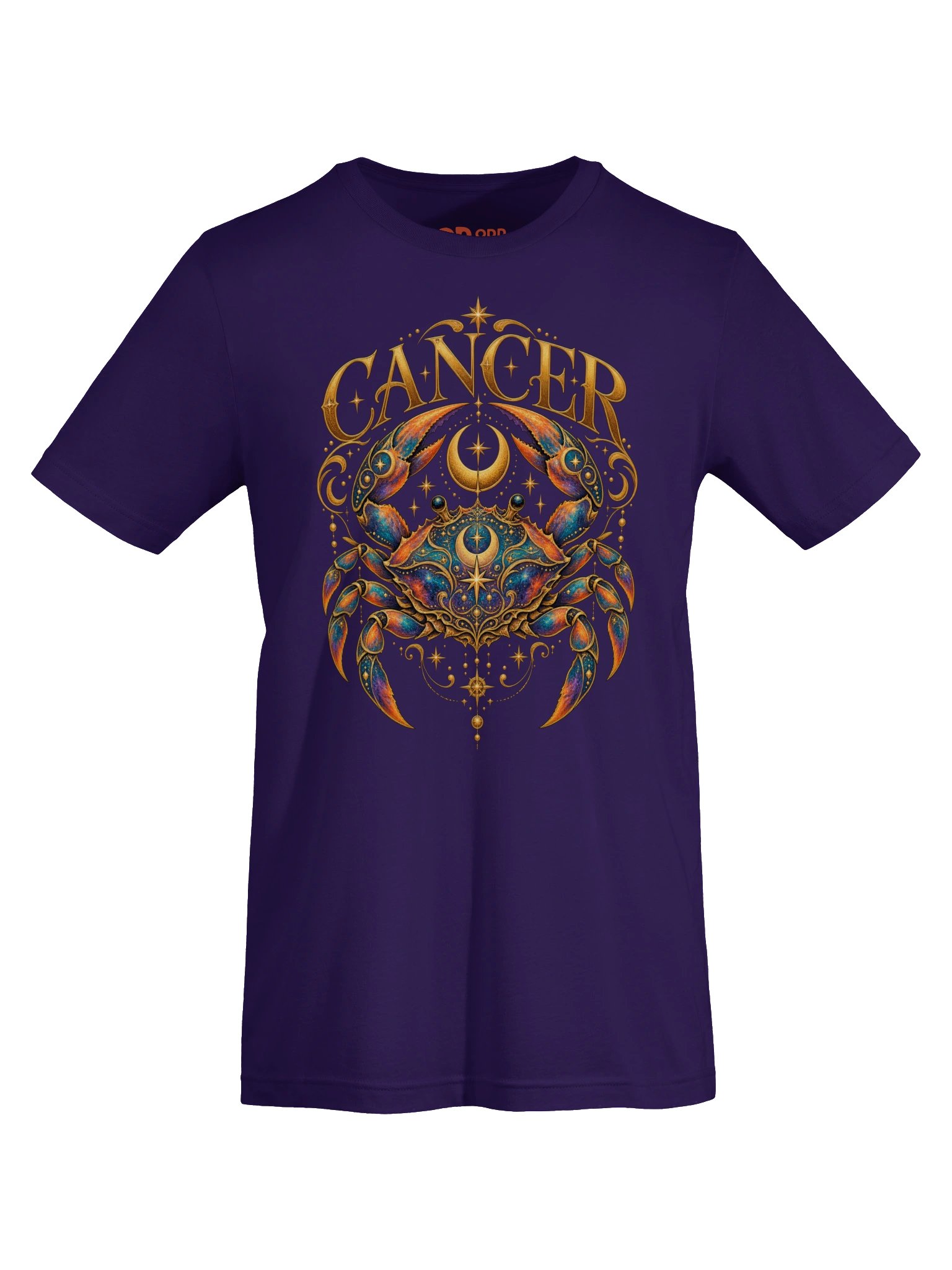 Cancer Zodiac T-Shirt With Celestial Crab and Moons product image (7)