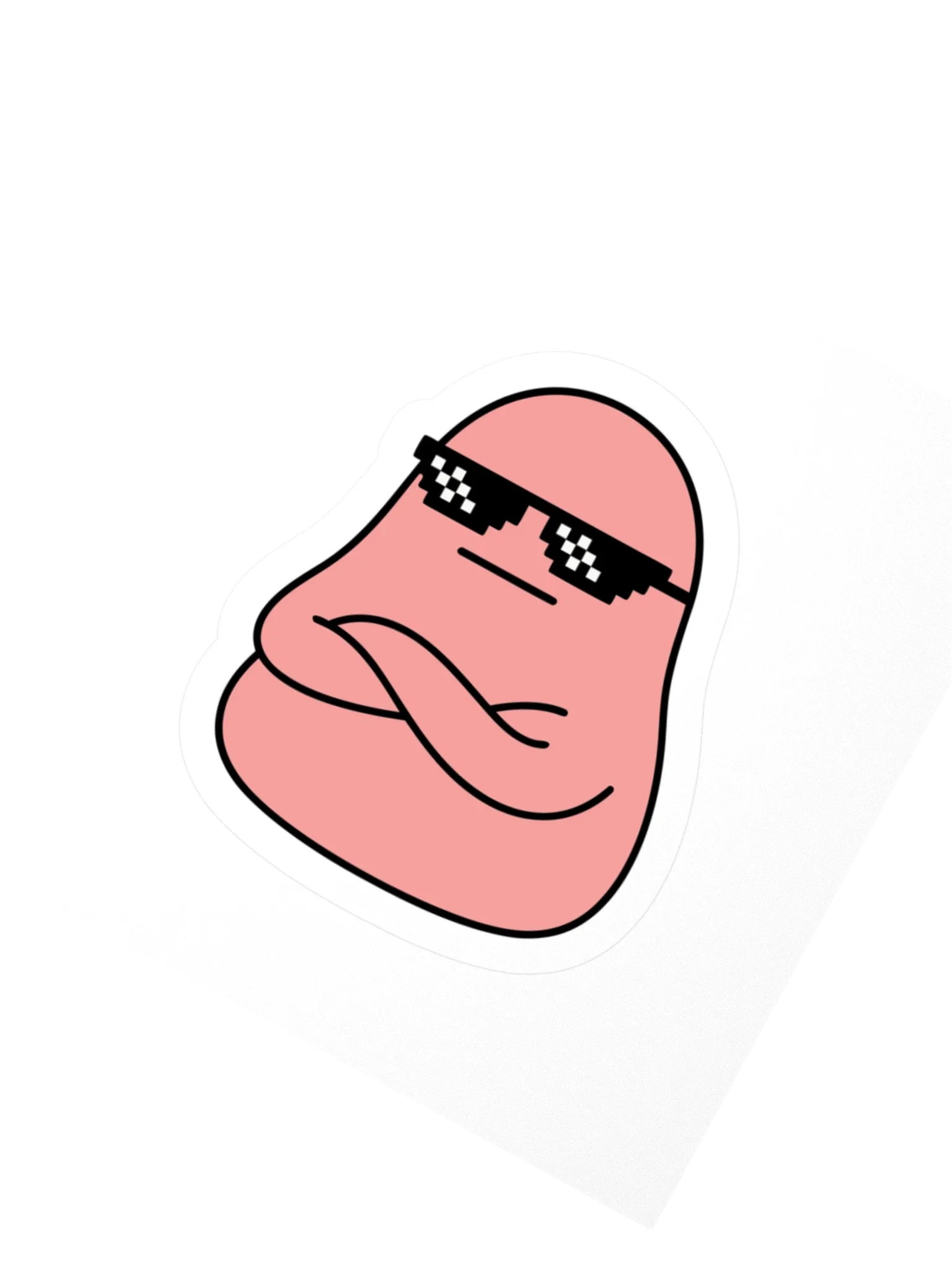 Deal With Meat Vinyl Sticker thumbnail 2
