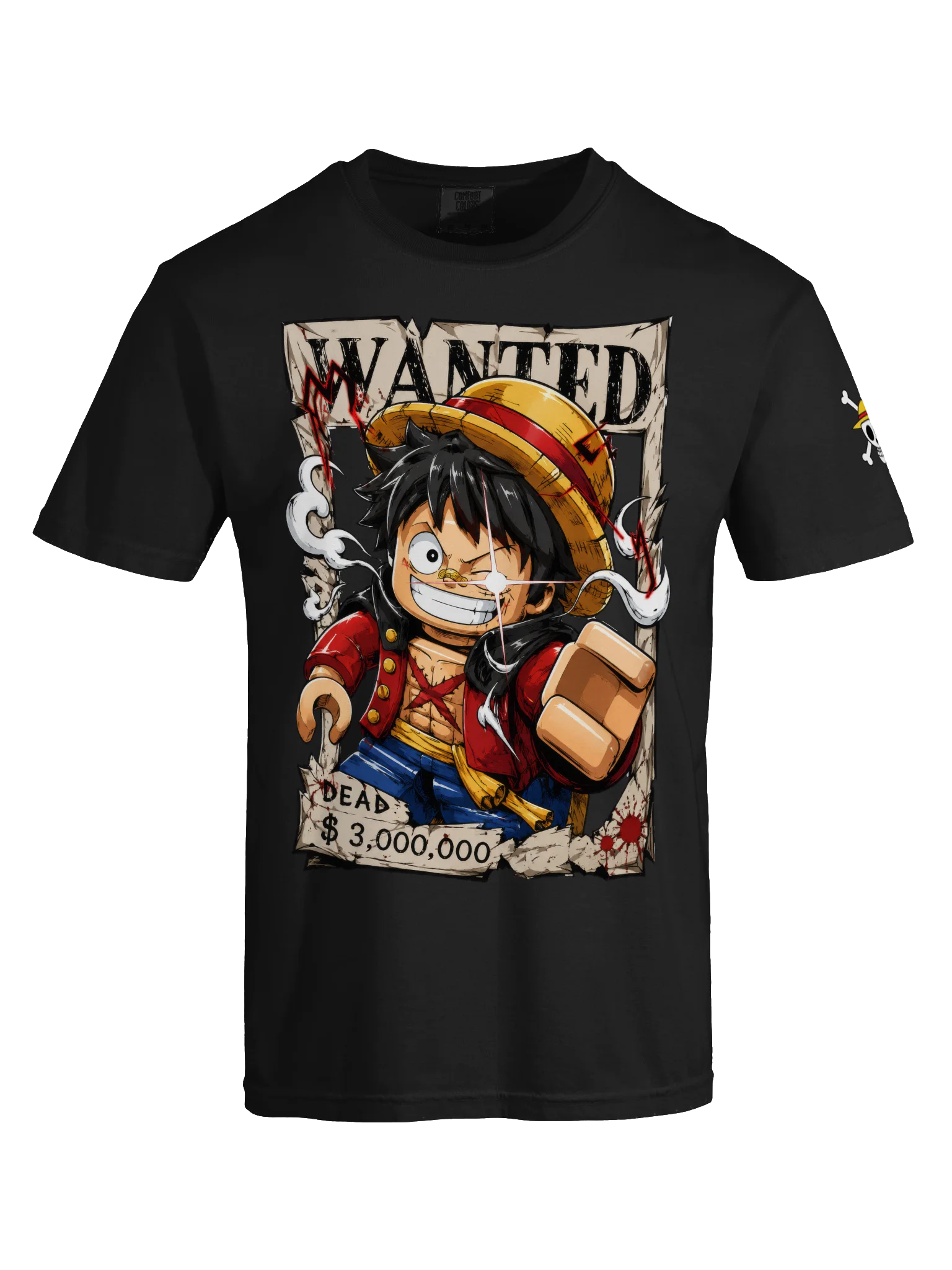 Wanted Pirate Anime Poster Lego-Style Tee product image (25)
