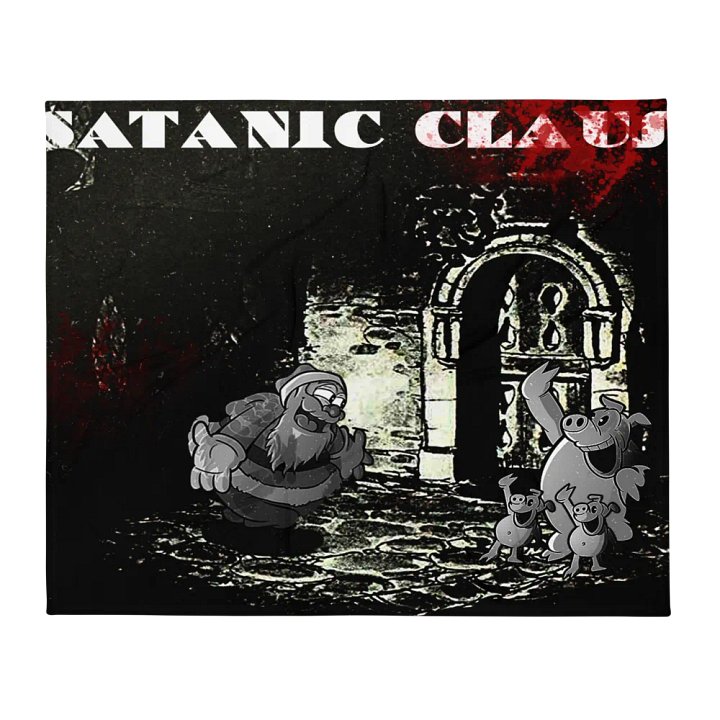 Satanic Claus Throw Blanket product image (2)