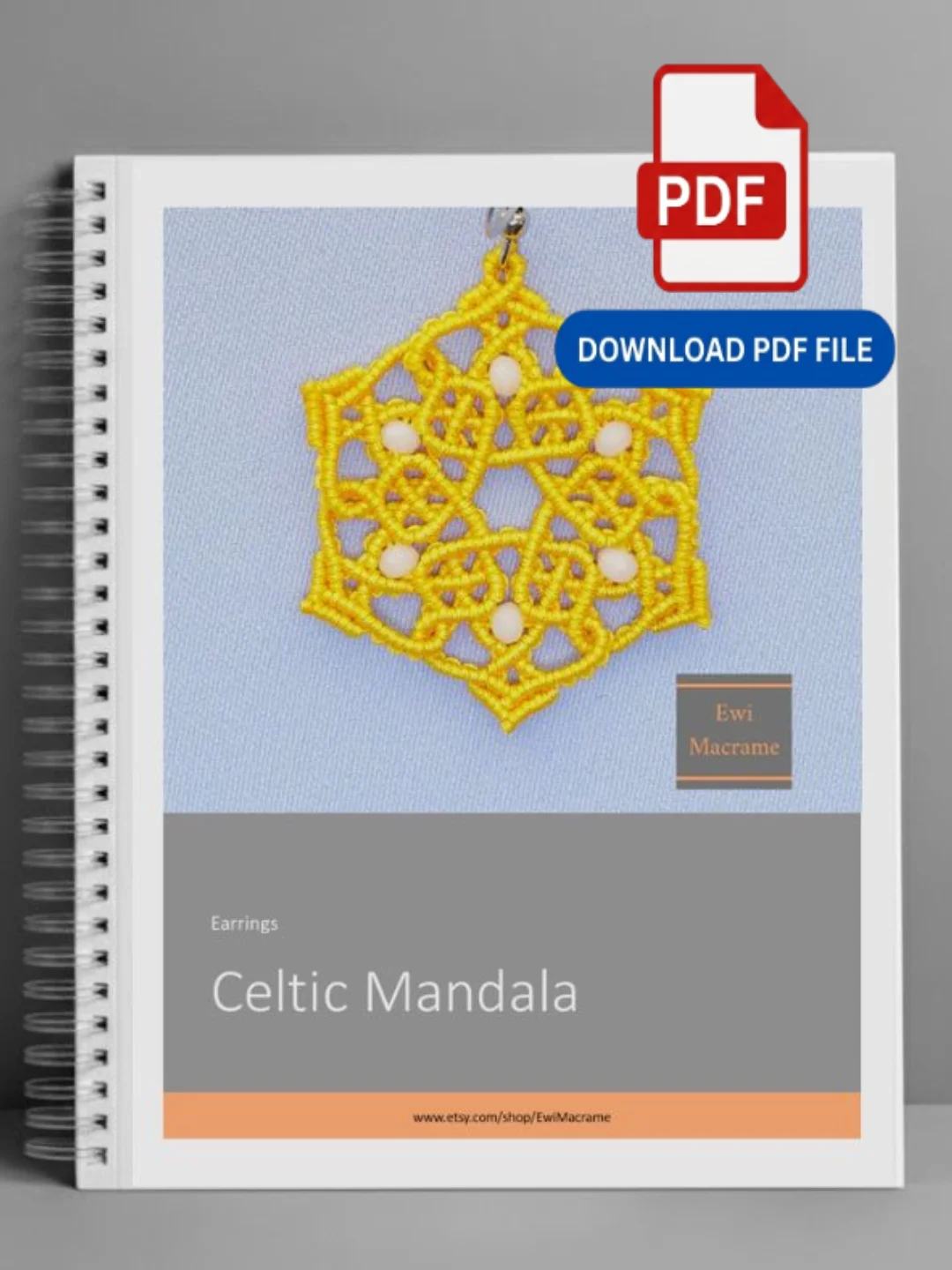 Micro Macrame Celtic Mandala – Photo & Video Tutorial product image (2)