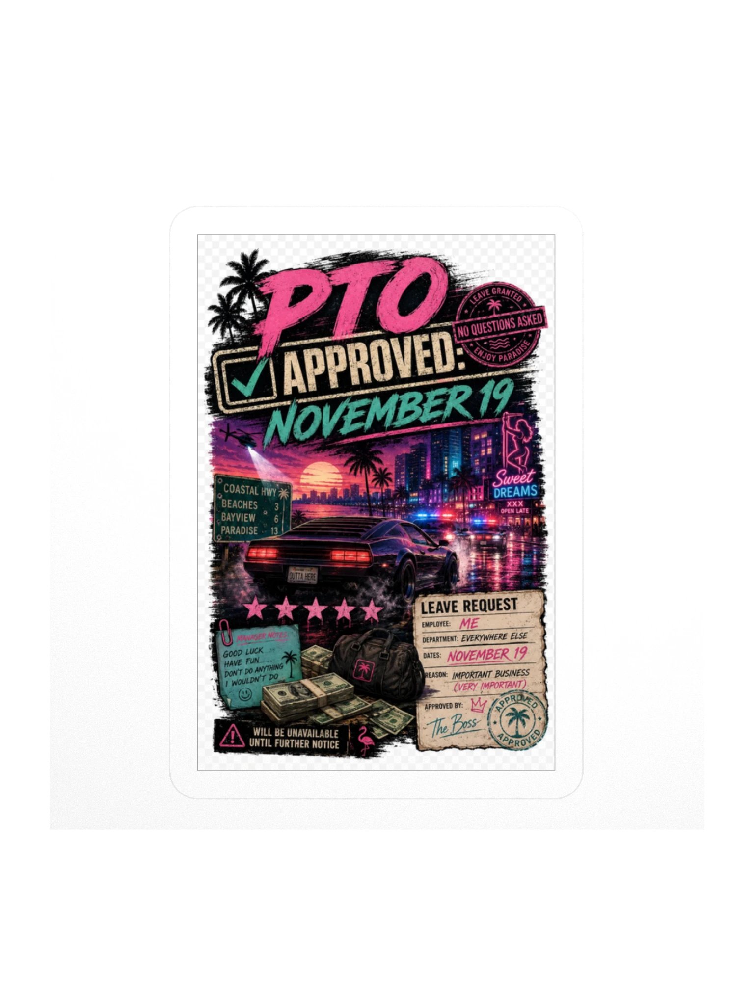 PTO Approved Sticker product image (1)