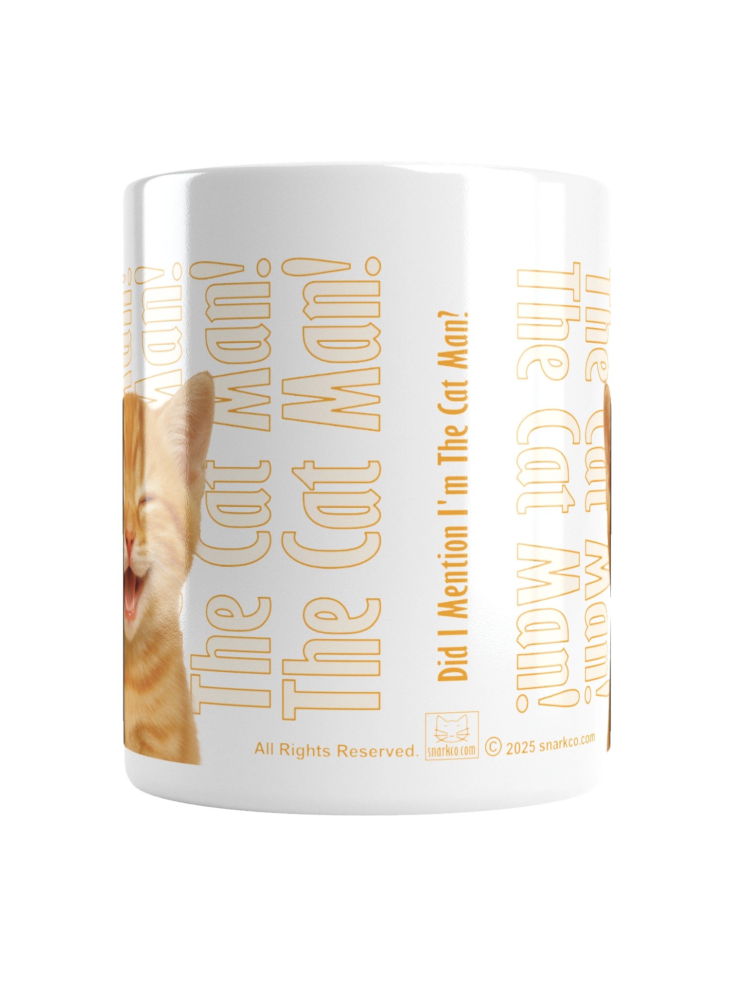 Mug: "The Cat Man!" with Beautiful Orange Tabby cat image. product image (3)
