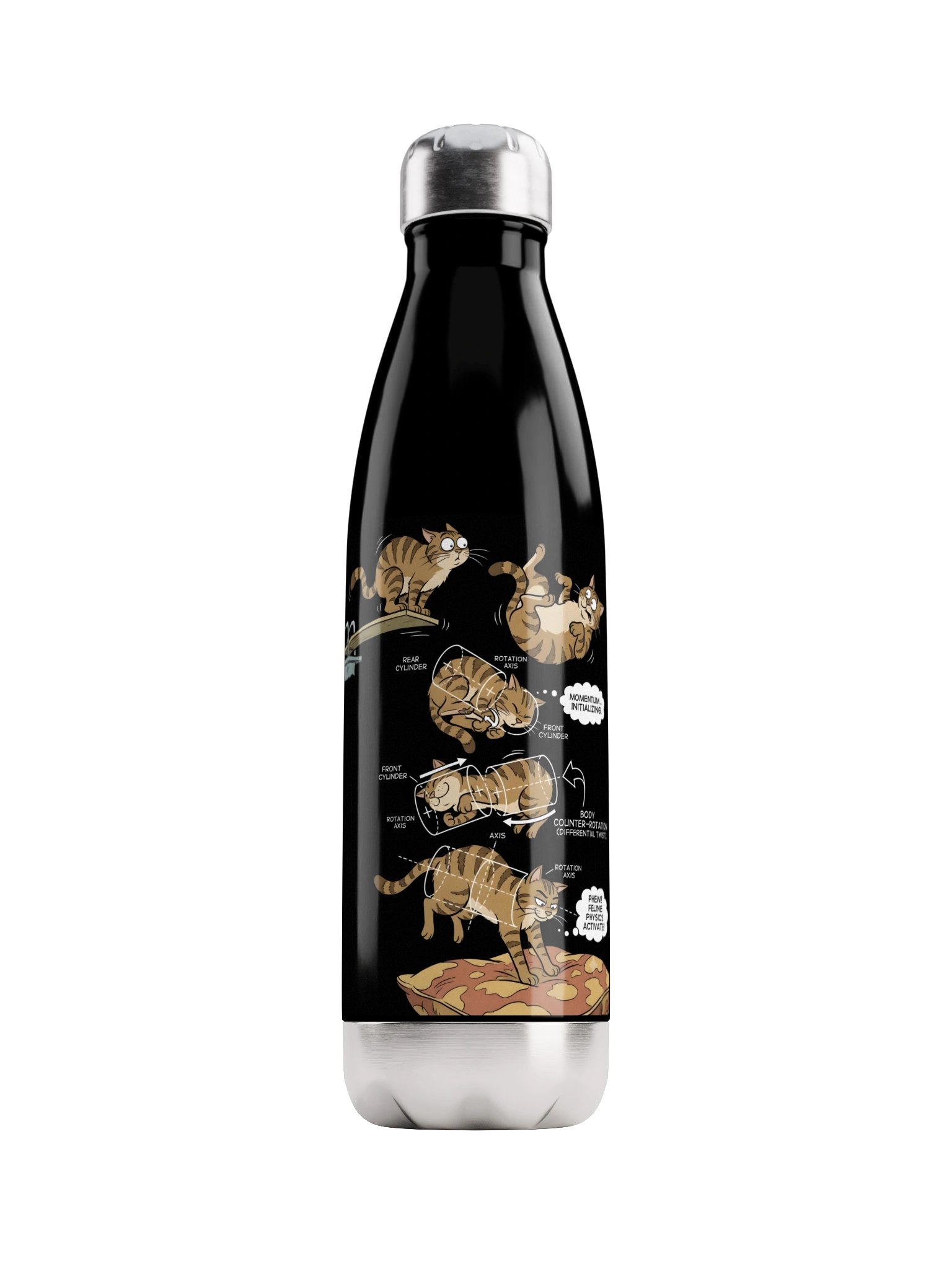 Feline Physics Cat Twist Water Bottle product image (1)