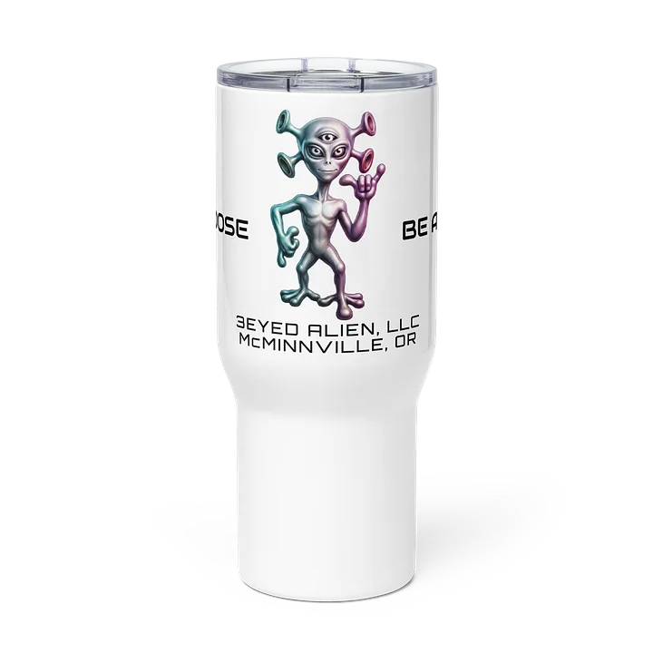 3 Eyed Alien — LUCYLIEN Travel Tumbler — Hang Loose / Be Awesome product image (1)