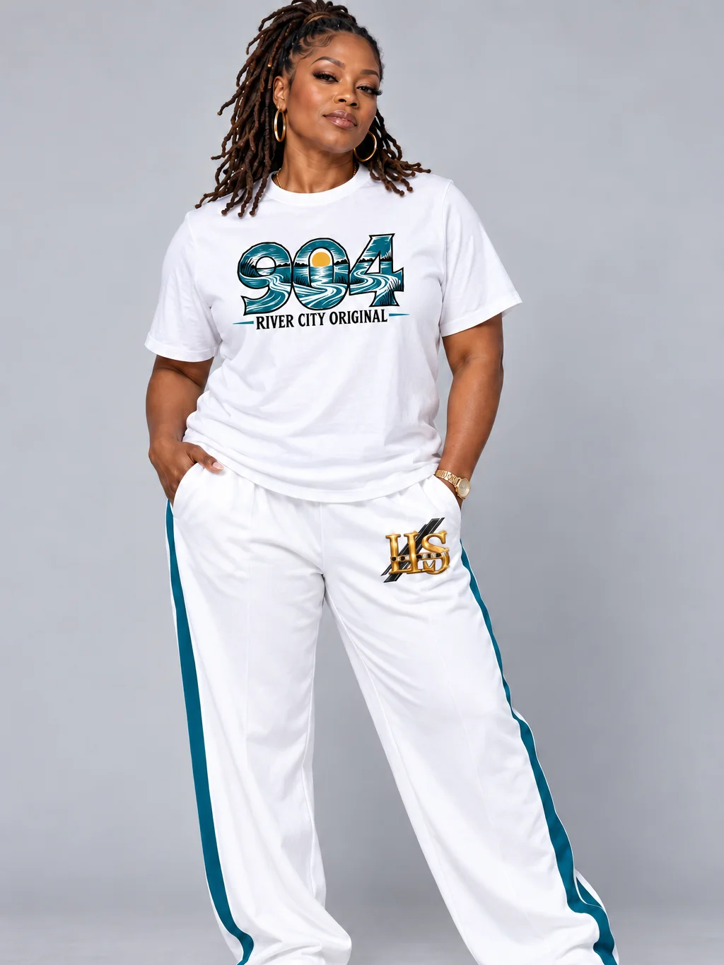 904 River City Original — Can’t Copy the Current White T-Shirt product image (6)
