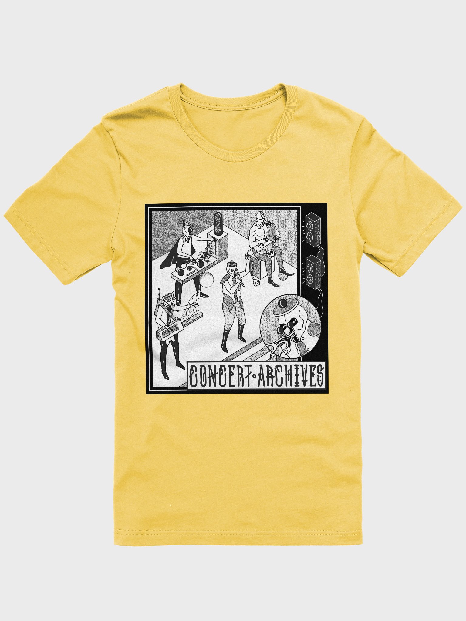 Psychedelic Alien Band T-Shirt (Unisex) product image (2)