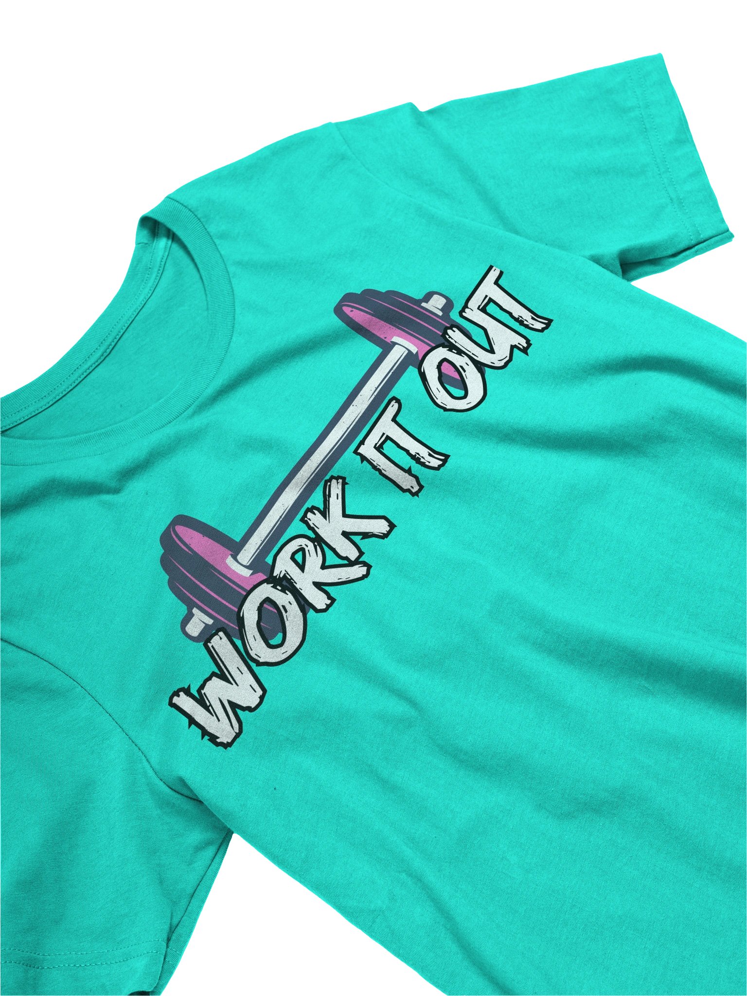 Work It Out Barbell Graphic Tee product image (23)