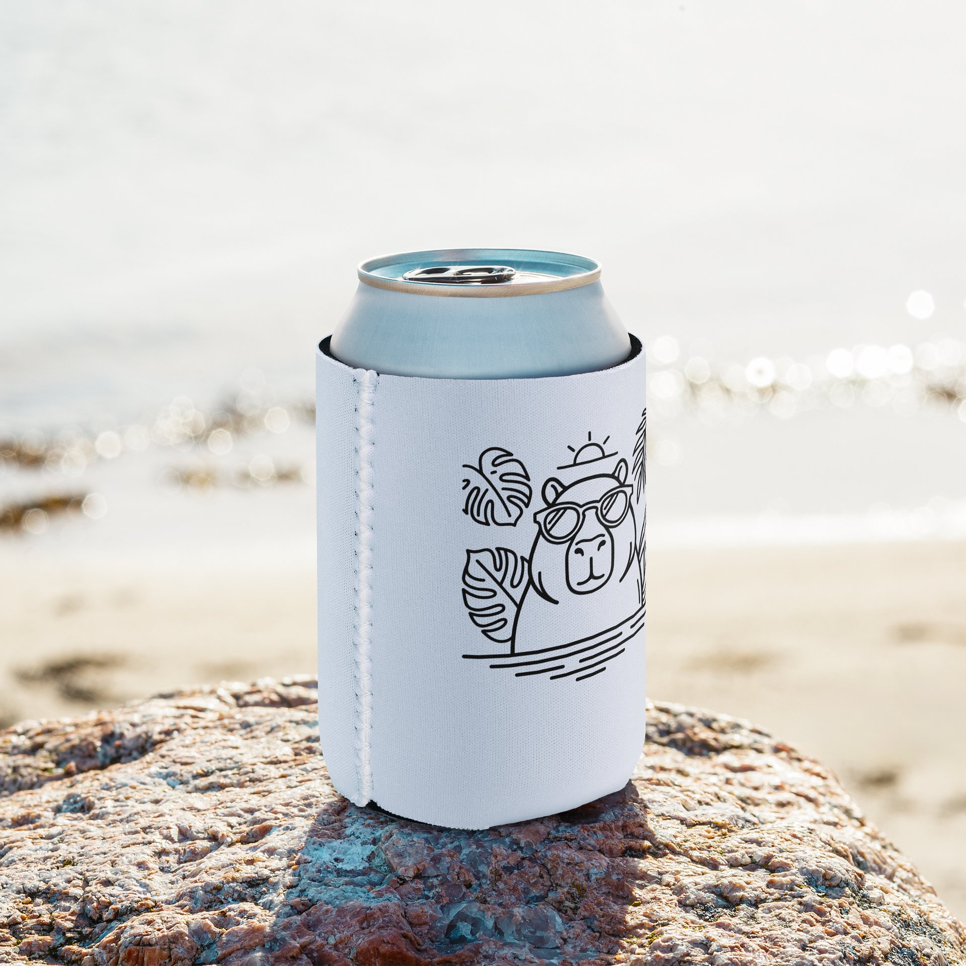 Quiet Tropics Light Neoprene Can Cooler, Travel, Resort Poolside, and Beach Excursion Drink Sleeve product image (2)