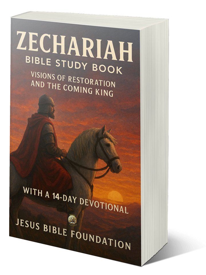 Zechariah Bible Study Book: Visions of Restoration and the Coming King With A 14 Days Devotional product image (1)